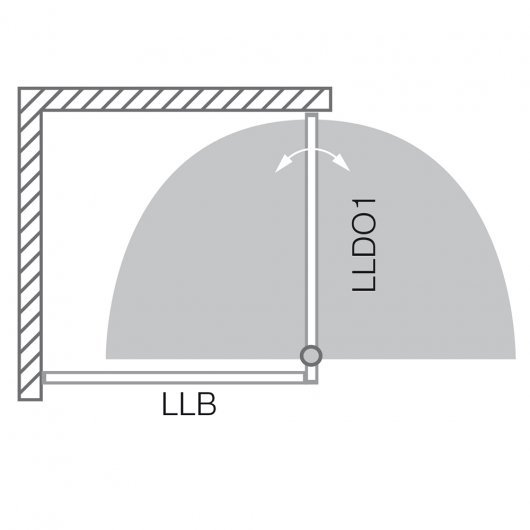 LLB + LLDO1 right double-sided opening - drawing