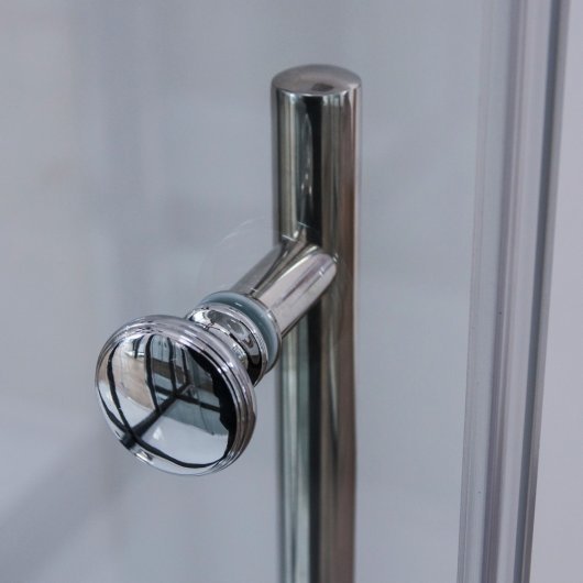 Multifunctional handle made of polished stainless steel - from the inside