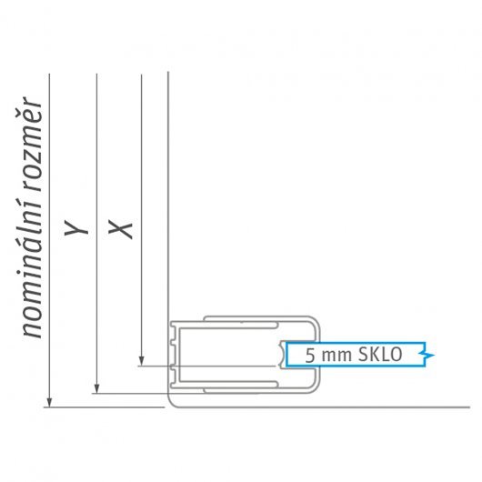 Dimension designation drawing for installation