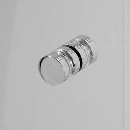 Minimalist handle in chrome finish