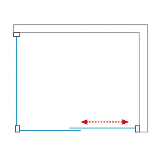 CI FXP+CI D2L_nákres vlevo umístěné stěny k levým dveří